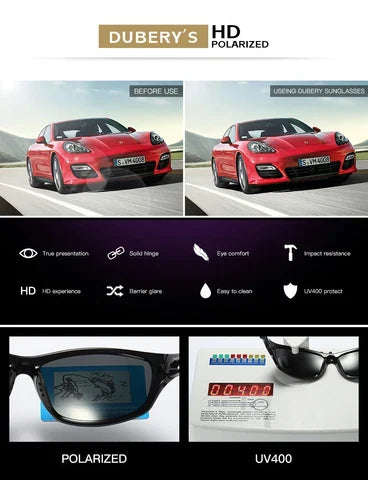 Dubery Ocean Mirage Polarized Sunglasses