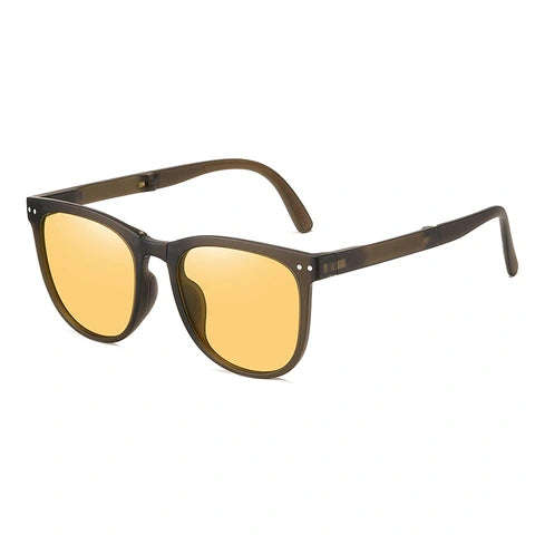 SekelBoer Polarized Folding Shades Yellow Platinum