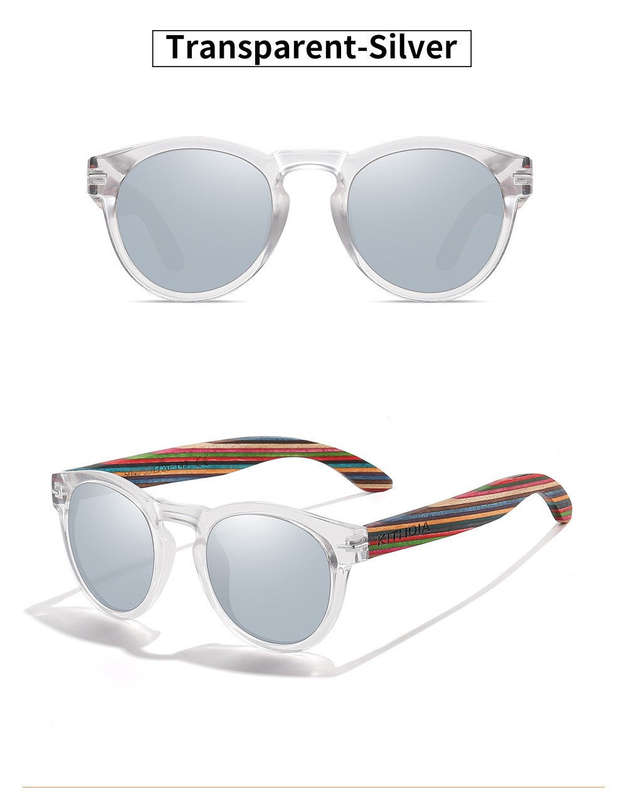 Polarized Wood Silver Mist Rounds