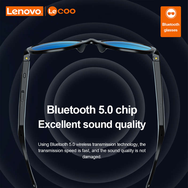 SekelBoer Tech Range Lenovo Bluetooth Sunglasses Black