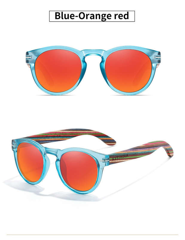 Polarized Wood Azure Serenity Rounds