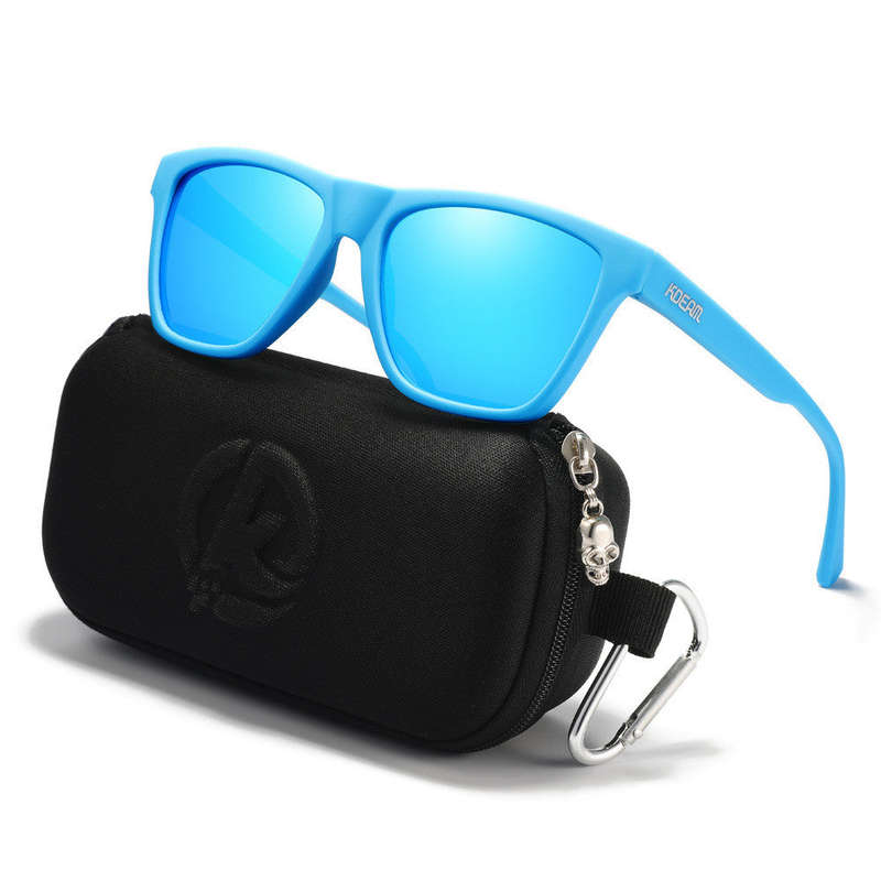 Kdream Retro Square Groove Solid Blue