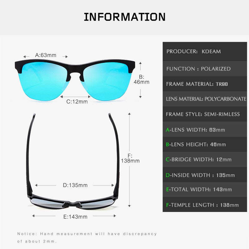 Kdream half-frame Ocean Blue