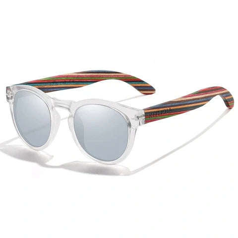 Polarized Wood Silver Mist Rounds