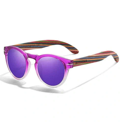 Polarized Wood Violet Vogue Rounds