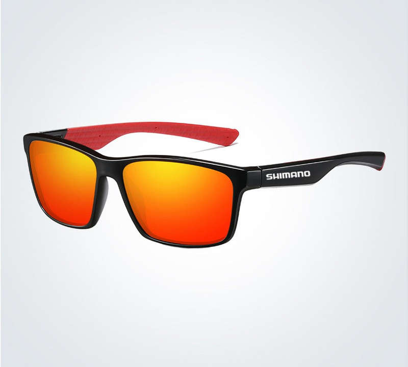 SHIMANO Polarized Fishing Sunglasses Red