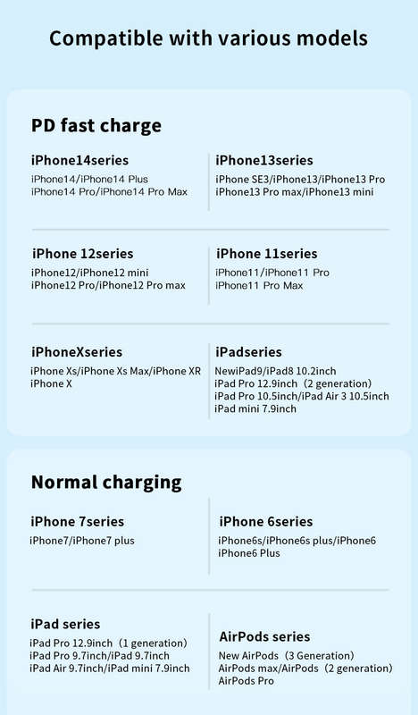 Essager USB-C to Lightning cable For IPhone 27W Fast Charging 2 Meters Cable