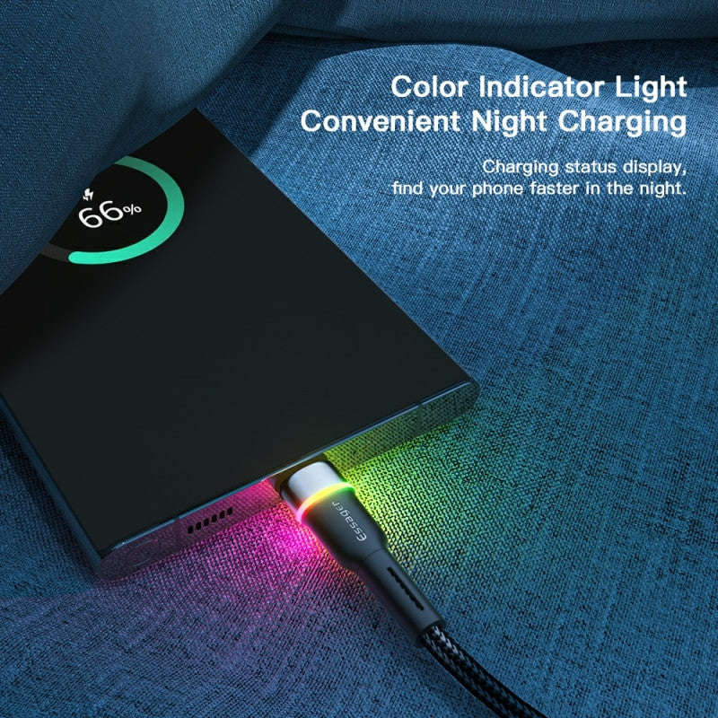 Essager 3A USB Type C Cable Fast Charging RGB