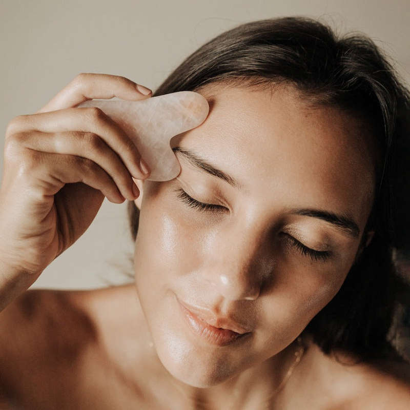 Gua Sha Stone: Rose Quartz - Gua Sha Stone: Rose Quartz