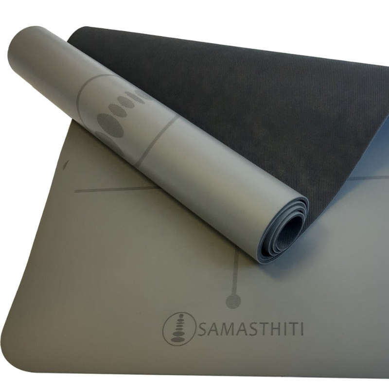 Eco Rubber Mats with Alignment Lines - Blue Rubber Mats with Alignment Lines / Regular Blue