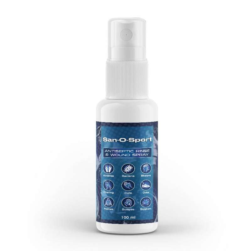 San-O-Sport Antiseptic Rinse & Wound Spray - 100ml San-O-Sport: Wholesale Pack Of 12 Bottles
