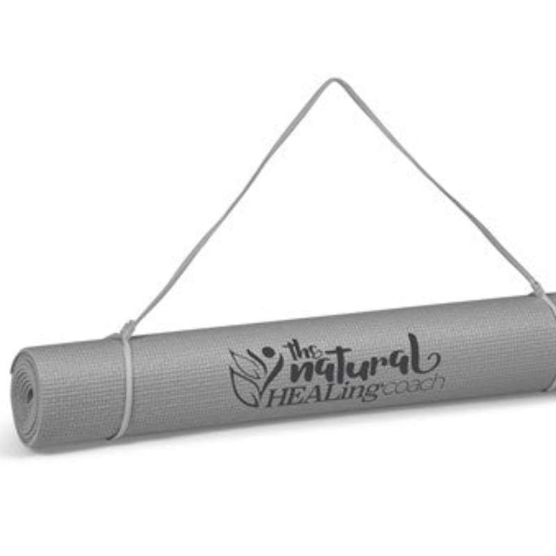 Yoga Mat With Carry Strap - Grey Yoga Mat with Carry Strap: Wholesale Pack of 3 Mats