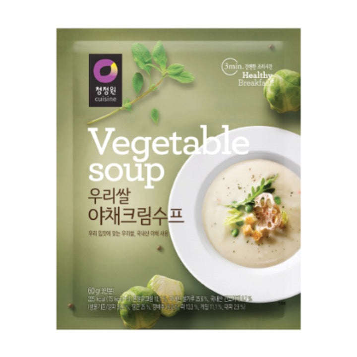Instant Soup Rice Vegetable Cream Soup 60g (CJW)