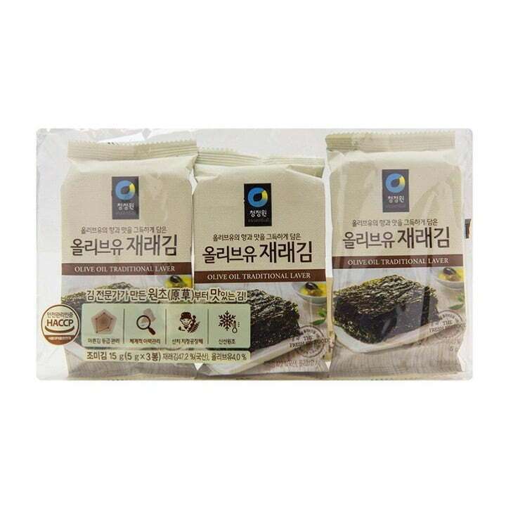 Seasoned Seaweed Snack With Olive Oil (3 Pack) 13.5g (CJW)