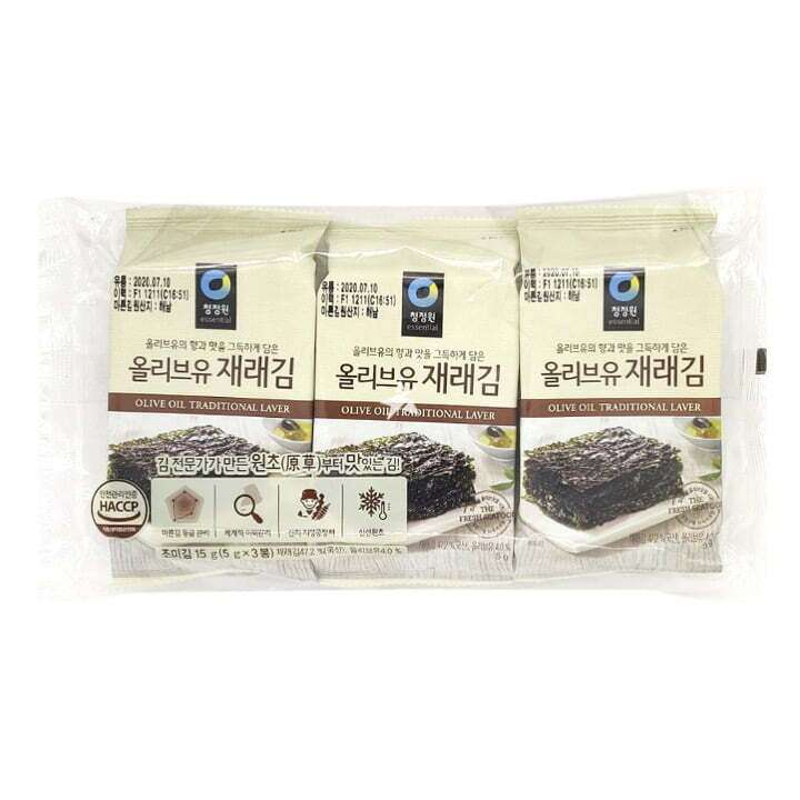 Seasoned Seaweed Snack With Olive Oil (3 Pack) 13.5g (CJW)