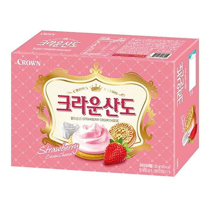 Crown Sando Strawberry Biscuit 161g