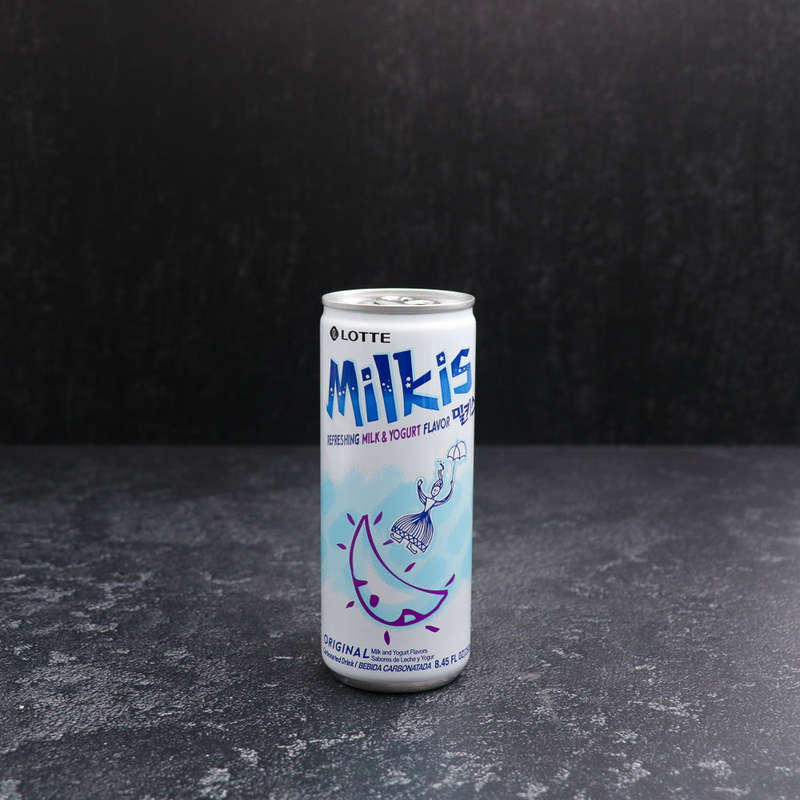Lotte Milkis Milk Flavour Carbonated Soda Drink 250ml