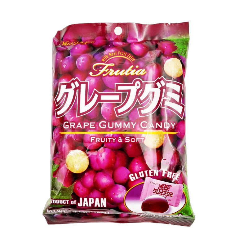 Kasugai Gluten Free Grape Gummy Candy 107g
