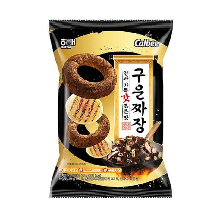 Baked Jjajang Onion Ring Chips 70g (Haitai Calbee)