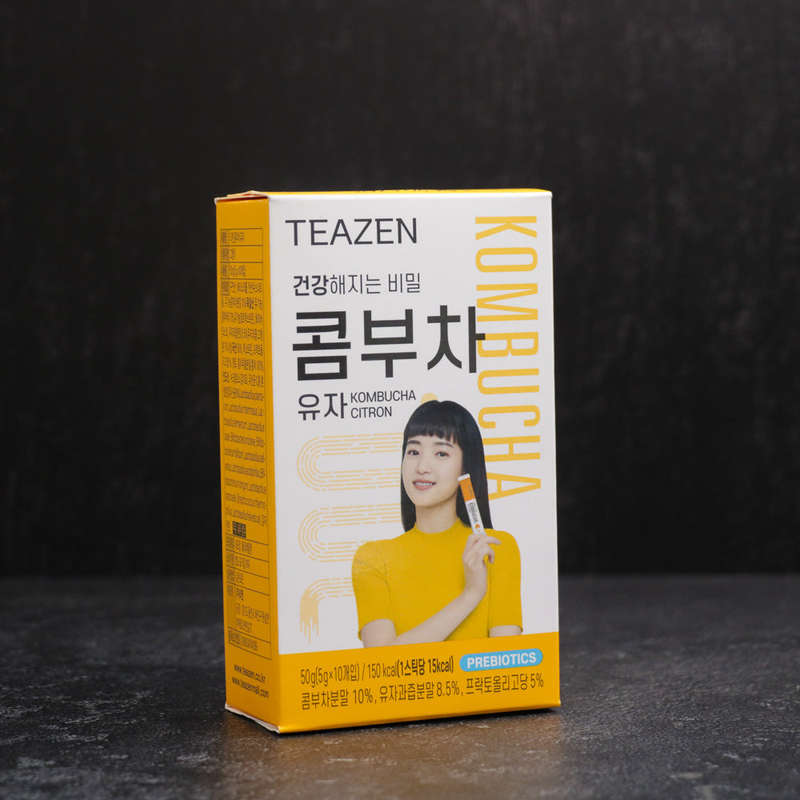 Teazen Kombucha Prebiotics Citron 10 Sticks 50g