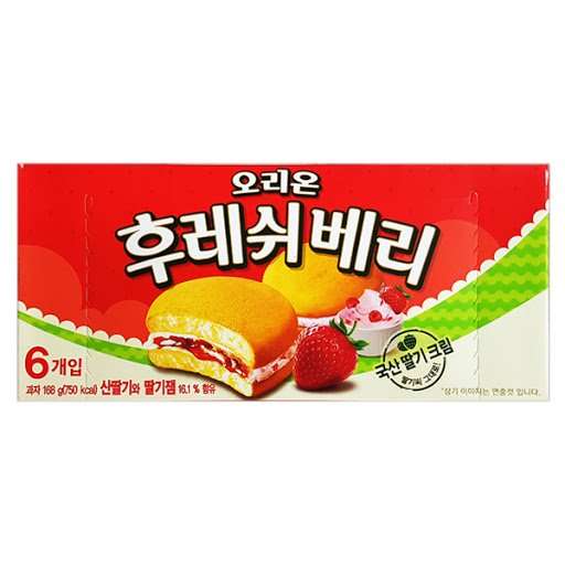 Orion Fresh Berry Strawberry Cream Pie (6 Pack) 168g