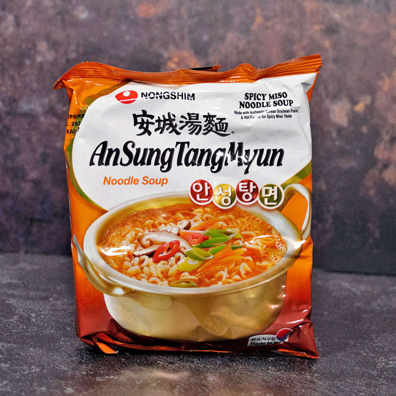 Nongshim AnSungTangMyun Spicy Miso Noodle Soup Single Packet 125g