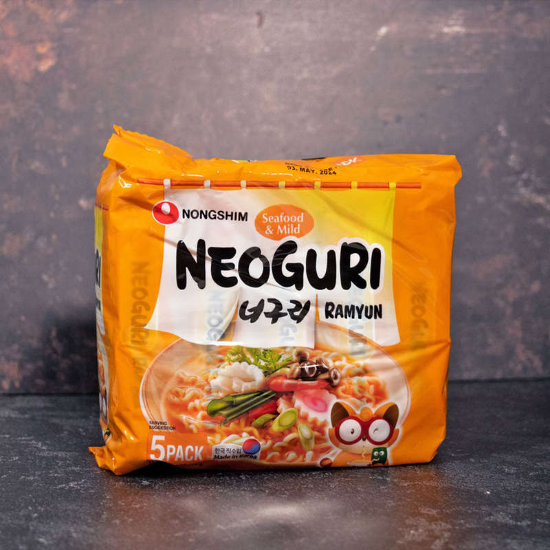 Nongshim Neoguri Seafood &amp; Mild Instant Noodle 5 Pack 600g