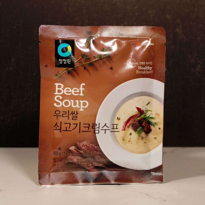 Instant Soup Rice Beef Cream Soup 60g (CJW)