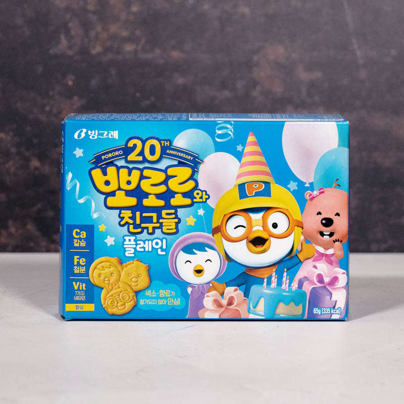 Binggrae Pororo & Friends Plain Cookies 65g
