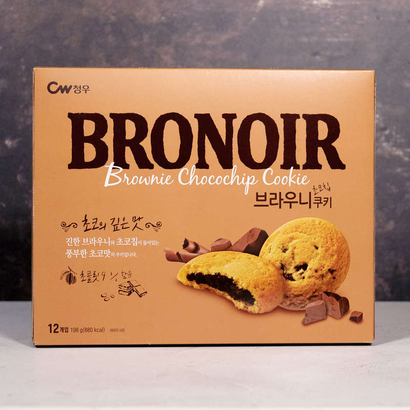 CW Bronoir Brownie Chocochip Cookie 12 Pack 198g