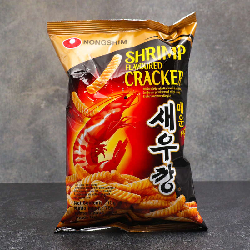 Nongshim Shrimp Flavoured Crackers Hot & Spicy 75g