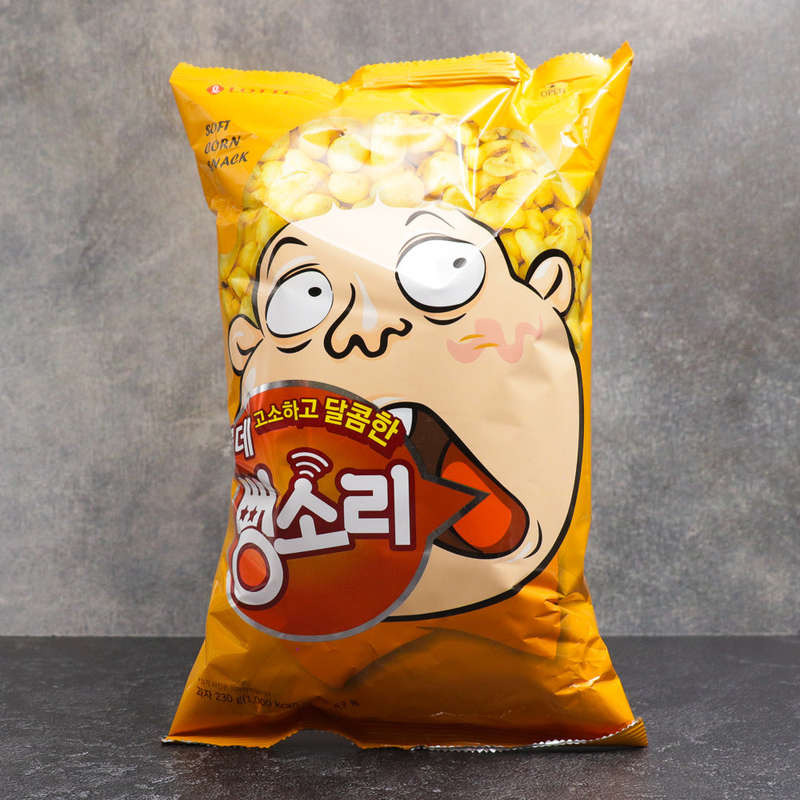 Lotte Soft Corn Snack ( Ppongsori) 230g