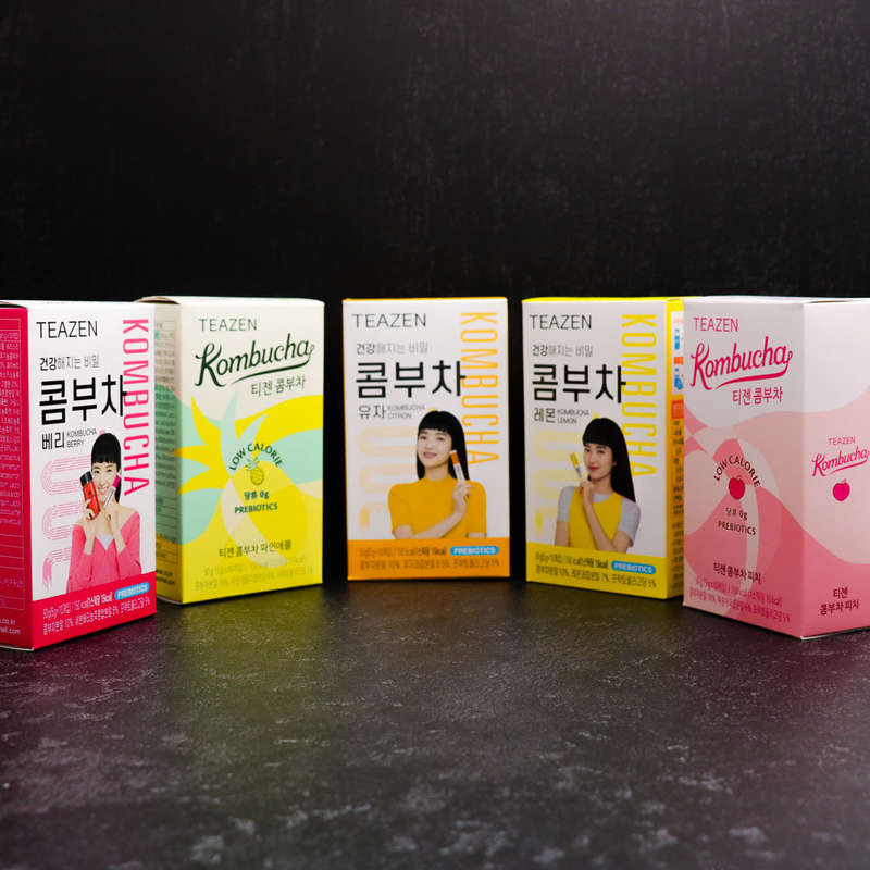 Teazle Kombucha Prebiotic Variety 5 Pack (5x10 Sticks)