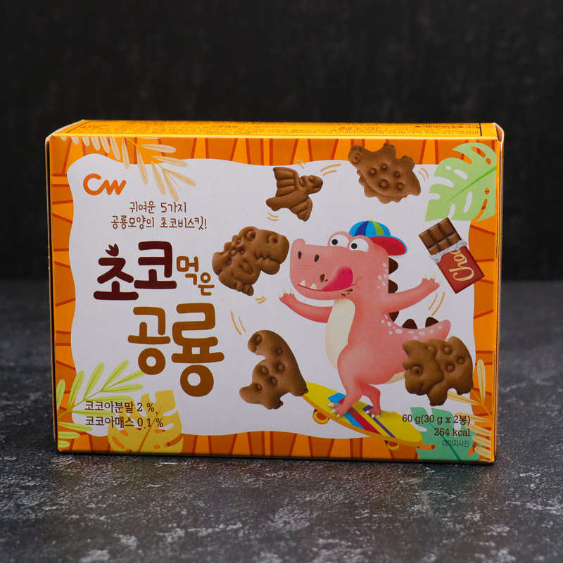 CW Dinosaur Nutritional Choco Biscuits 60g ( 30g x 2)