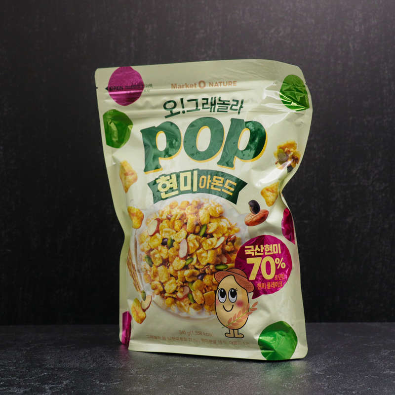 Market O! Granola POP Brown Rice Almonds 340g