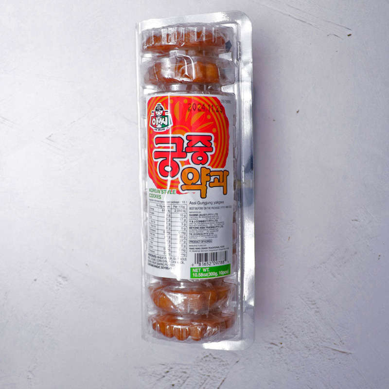 Assi Brand Traditional Korean Sweet Cookies (Yakgwa) 12pc 300g
