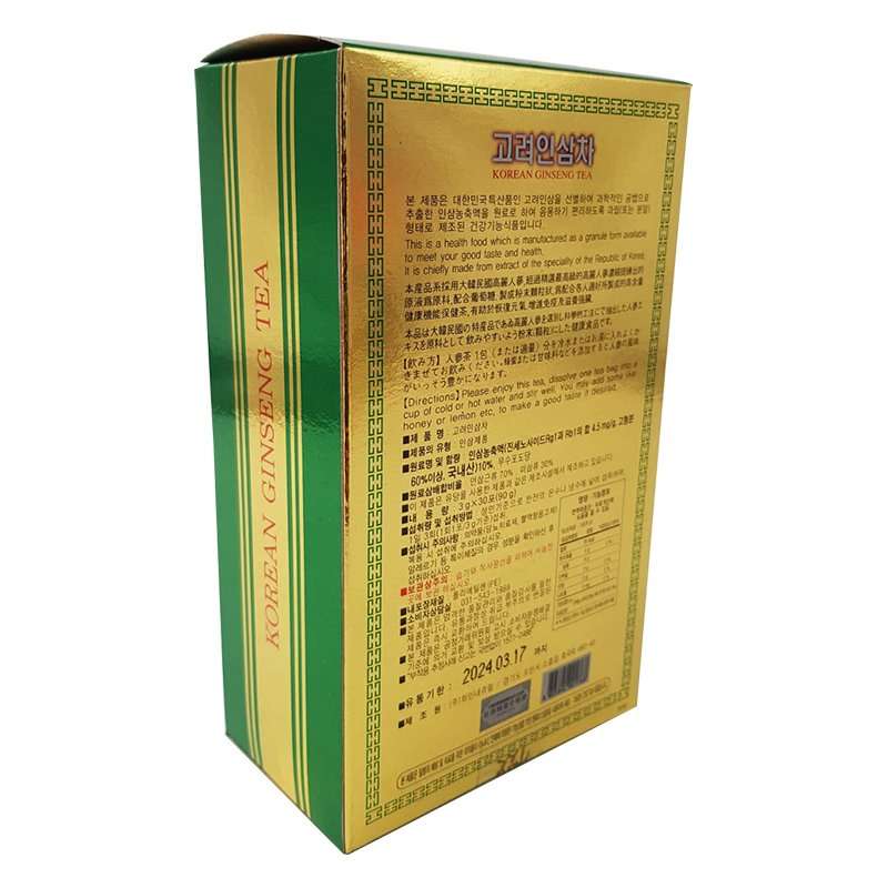 Korean Ginseng Tea Granulated (30 Sachets) 90g