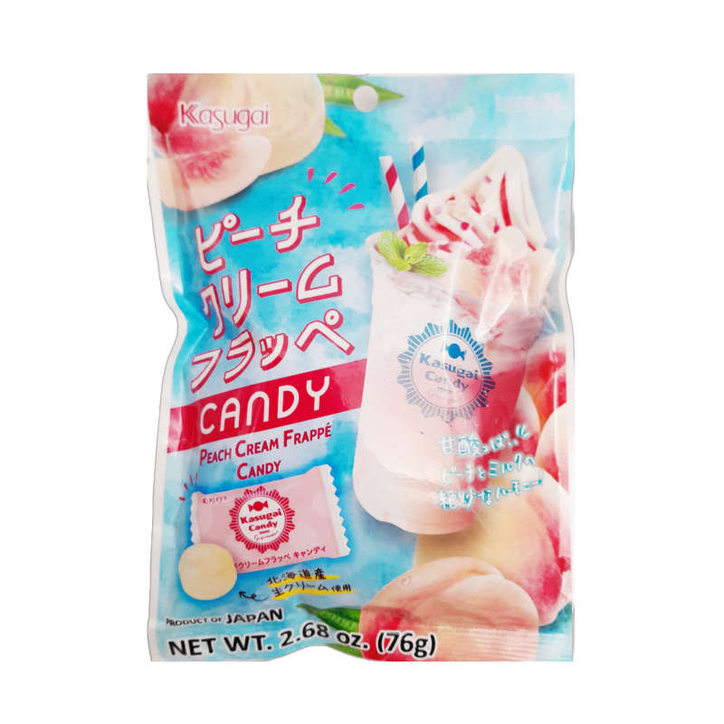Kasugai Peach Cream Frappe Candy 76g
