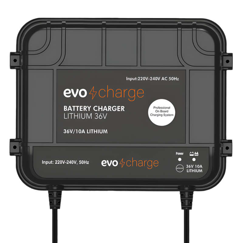 EvoCharge 36V 10ah LiFePo4 Battery Charger