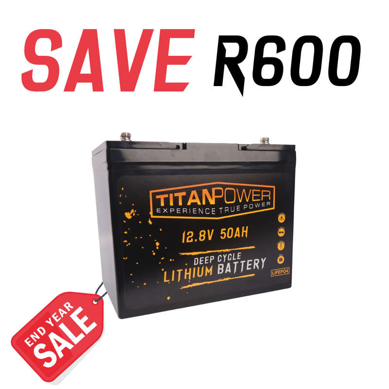 50AH 12.8V Lithium Battery Titan Power