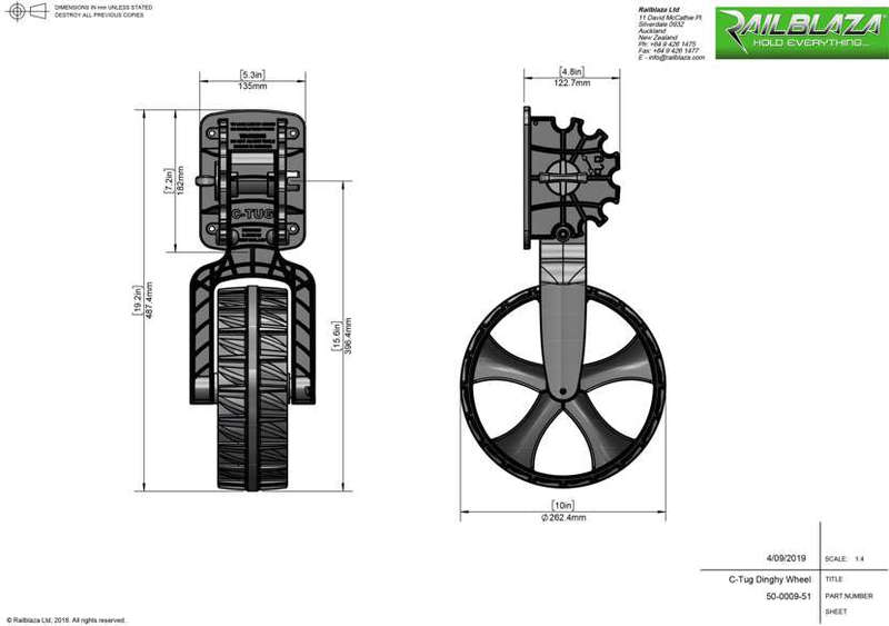 Railblaza C-Tug Dinghy Wheels