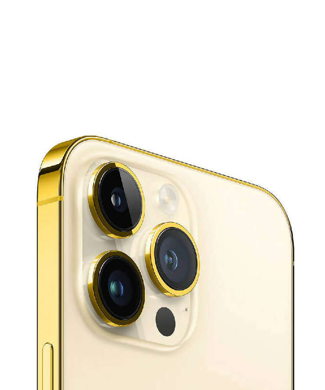 24K Gold Plated Frame Apple iPhone 13 Pro Max - Gold - 128 GB