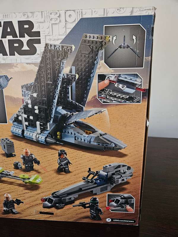 75314 LEGO Star Wars The Bad Batch Attack Shuttle Slight box damage.