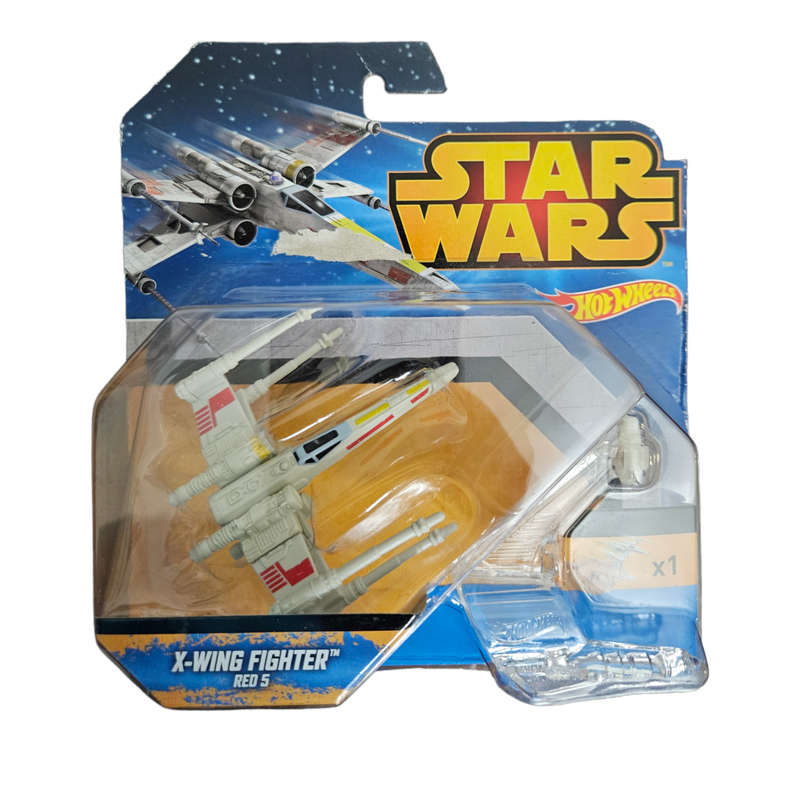 X Wing Fighter Red 5 Star Wars Hot Wheels 1/64 die cast