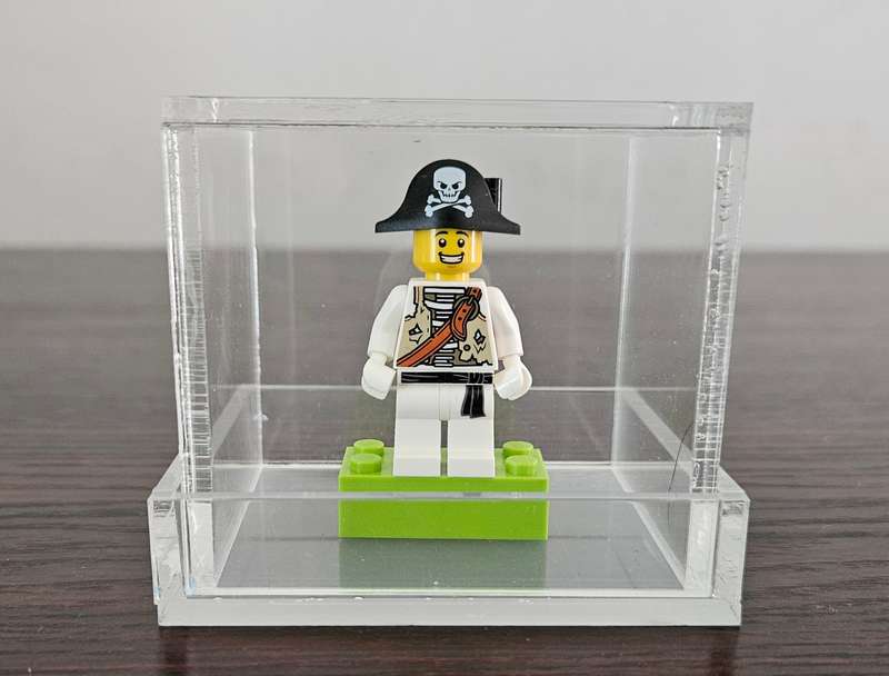 Acrylic Display Case for Lego Minifigure. Small. Fits 1. Case Only.