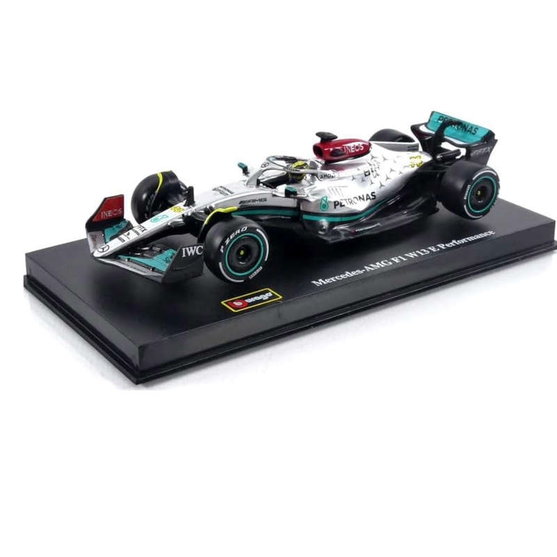 1/43 MERCEDES AMG F1 W13 2022 WITH HELMET - COLLECTORS HARD CASE LEWIS HAMILTON
