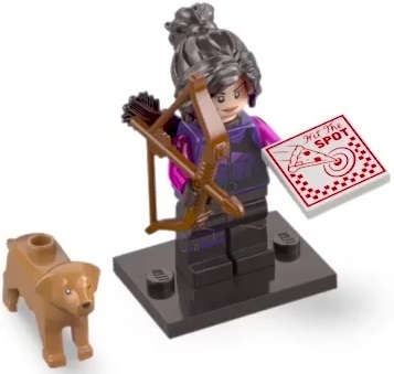 Kate Bishop, Marvel Studios, Series 2 Collectable Lego Minifigure (Complete Set with Stand and Ac...