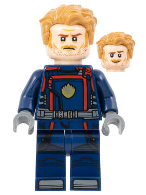 Star Lord Dark blue suit Lego Minifigure