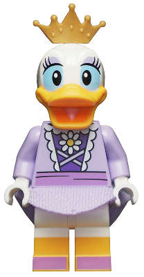 Daisy Duck - Lavender Dress, Gold CrownLego Disney minifigure