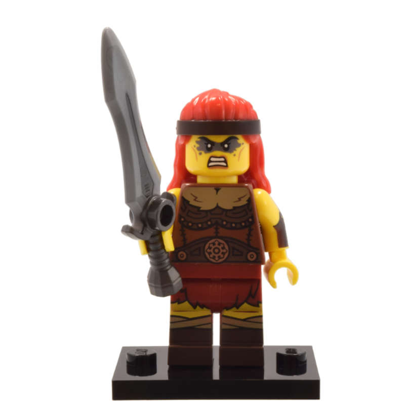 Fierce Barbarian, Series 25 (Complete Set with Stand and Accessories) Lego minifigure